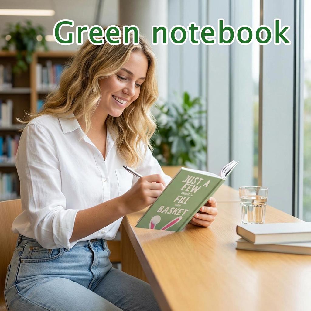 Just A Few Green Notebook (Plain Notebook, No Patterns)