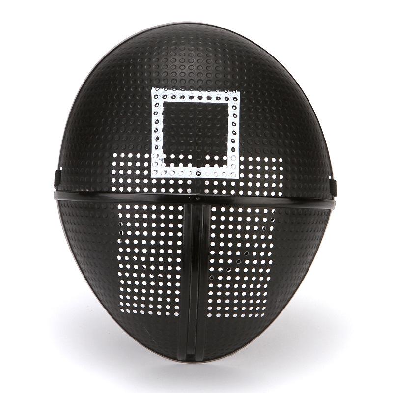 Led Light Up Mask Korean Cosplay Disguise Mask Square Circle Triangle Glowing Mask For Halloween Party Film Theme Neon Mask