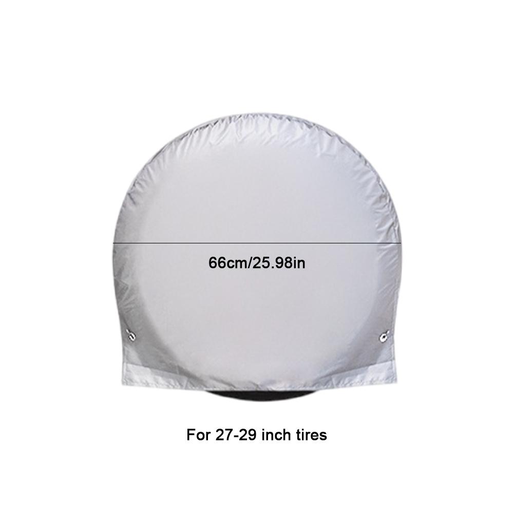 Car Auto Wheel Tire Cover Protector for 27"-29" Tires 210D Coated UV Resistant Auto Tire Cover Dustproof Car Spare Tire Cover