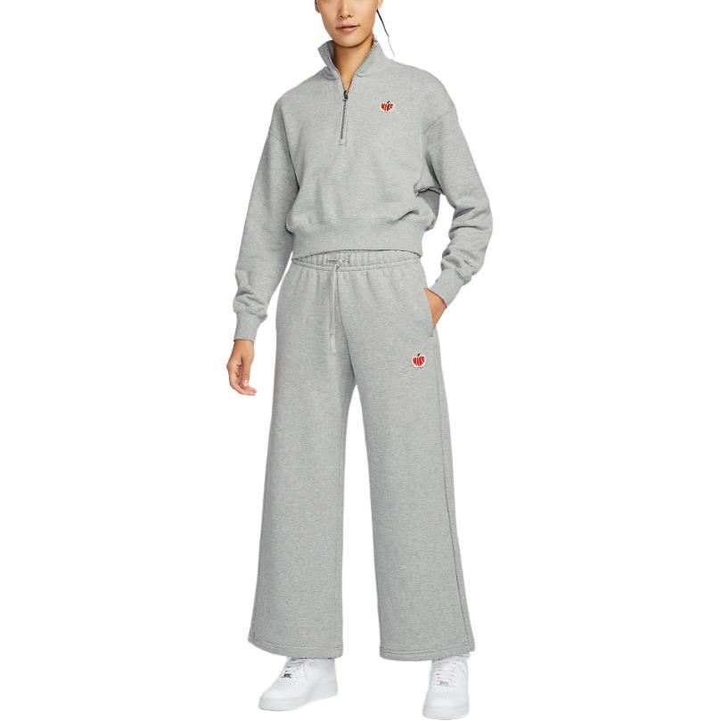 New Nike Sportswear Knitted Sweatpants Women's Dark Gray Mixed Color HV8729-063