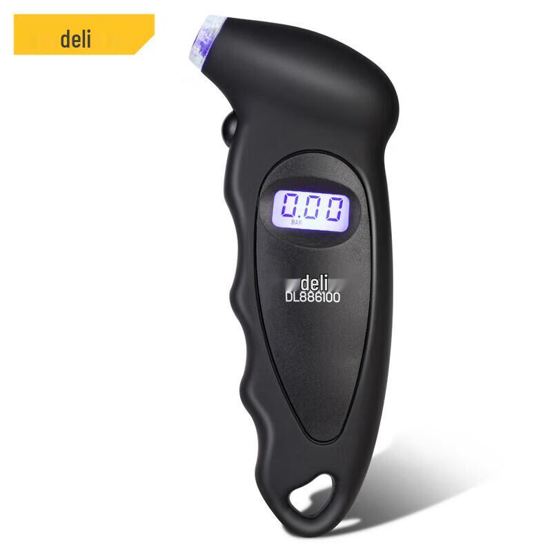 

Deli High-Precision Digital Tire Pressure Gauge with LED Light