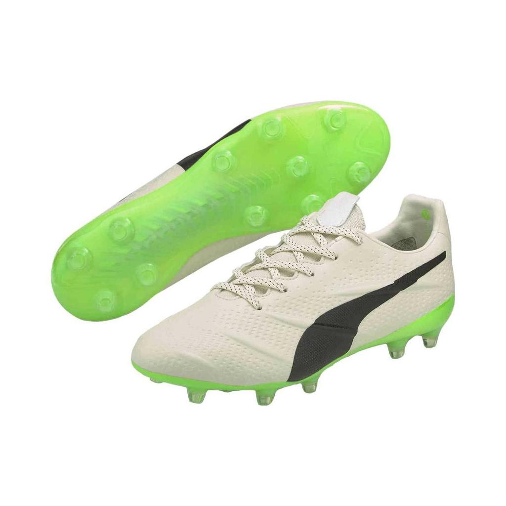 PUMA King Platinum 21 Vegan FG AG 'Ivory Glow Green Glare' Men's 106675-01
