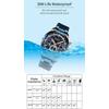 Curren Herrenuhr Blaues Zifferblatt Edelstahlarmband Datum Herren Business Herrenuhren Wasserdicht Luxus Herren Armbanduhren für Herren