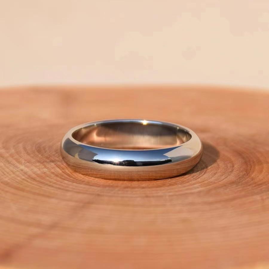 Buyee 925 Sterling Silver Couples Ring Simple Big Size Ring Finger for Women Men Classic Wedding Fine Jewelry Circle Gift