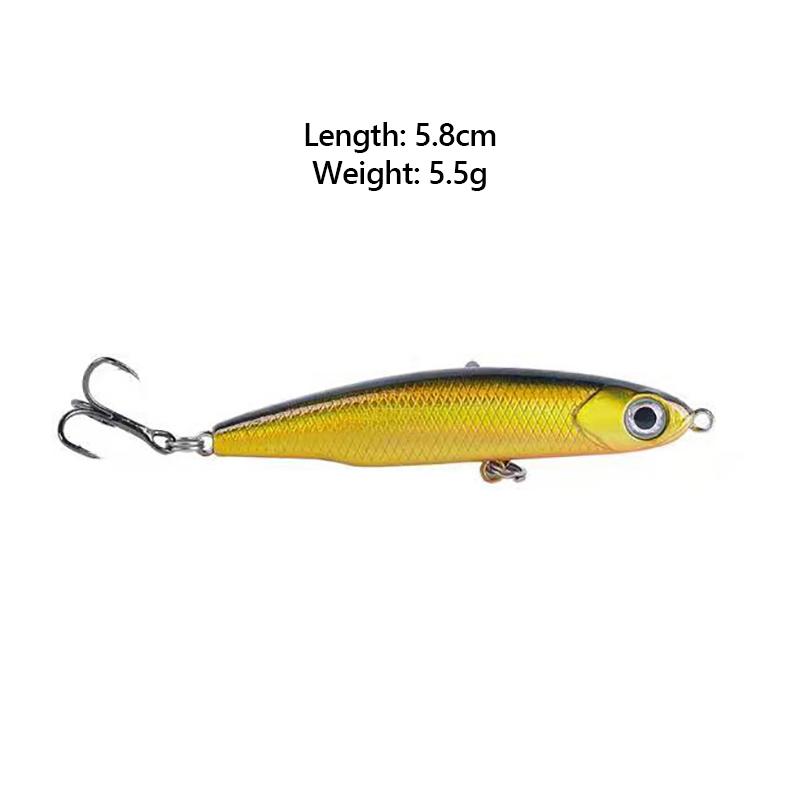 

Рыболовная приманка с лазерным покрытием, приманка Luya, тонущий карандаш, 3,5 г/5 г, жесткая приманка, микроприманка для чешуйницы и окуня 5.5g