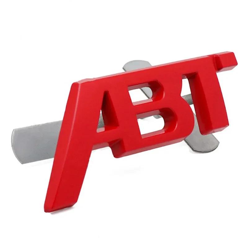 3D Metal ABT Logo Front Grill Side Fender Badge Rear Trunk Boat Emblem Car Sticker For VW A3 A4 A5 A6 A7 A8 Q3 Q7 Q7 TT RS