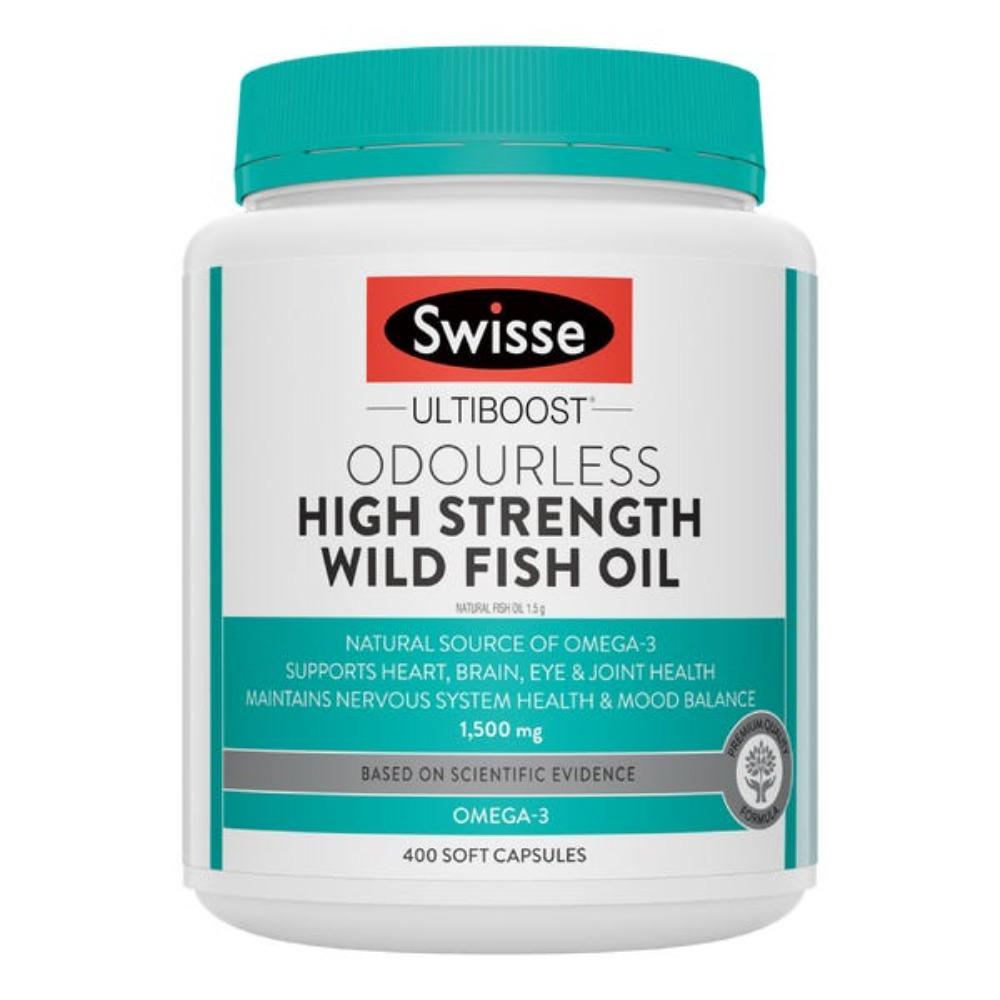 [SWISSE] ODOURLESS FISH OIL 1500MG 400CAPS