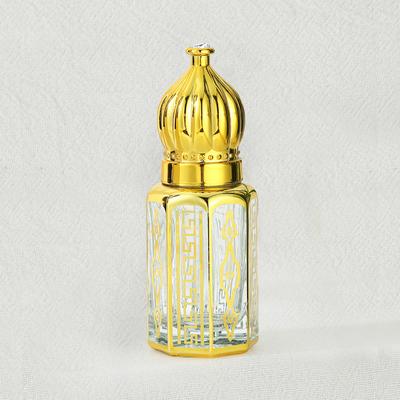 6ML Essence Bottle Octagonal Perfume Bottle Glass Drip Stick Essential Oil Bottle Clear Walking Beads Empty Bottle