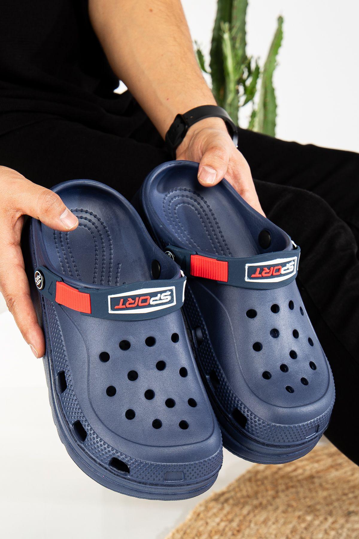 

Unisex Work Hospital Nurse Doctor Slippers 40, 43 темно-синього кольору
