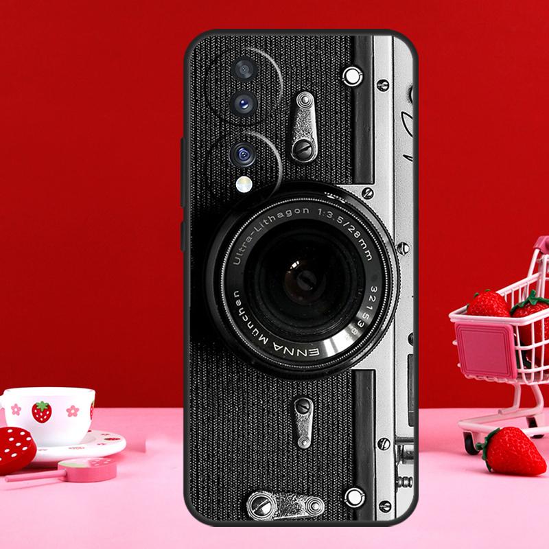 Retro Camera Vintage For Honor X9b X8b X8a X9a X6a X7a X6 X7 X8 X9 Honor 90 70 50 Magic 5 Lite Magic 6 Pro Case