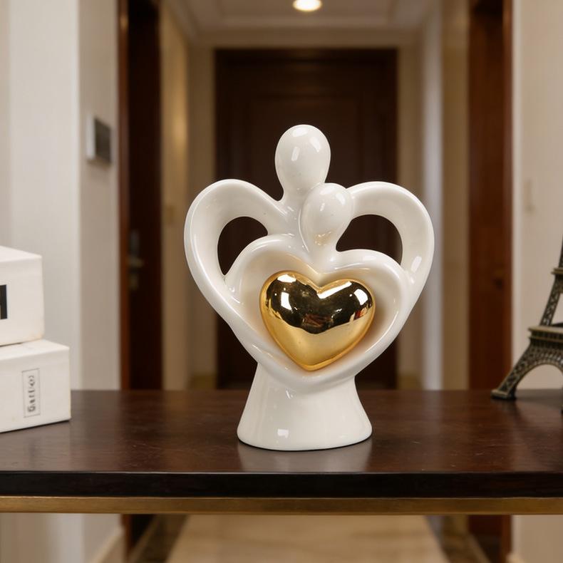 

Современные Минималистичные Керамические Украшения Декорации Любви для Пары Подарки Креативные Мультяшные Модные Настольные Поделки Украшения