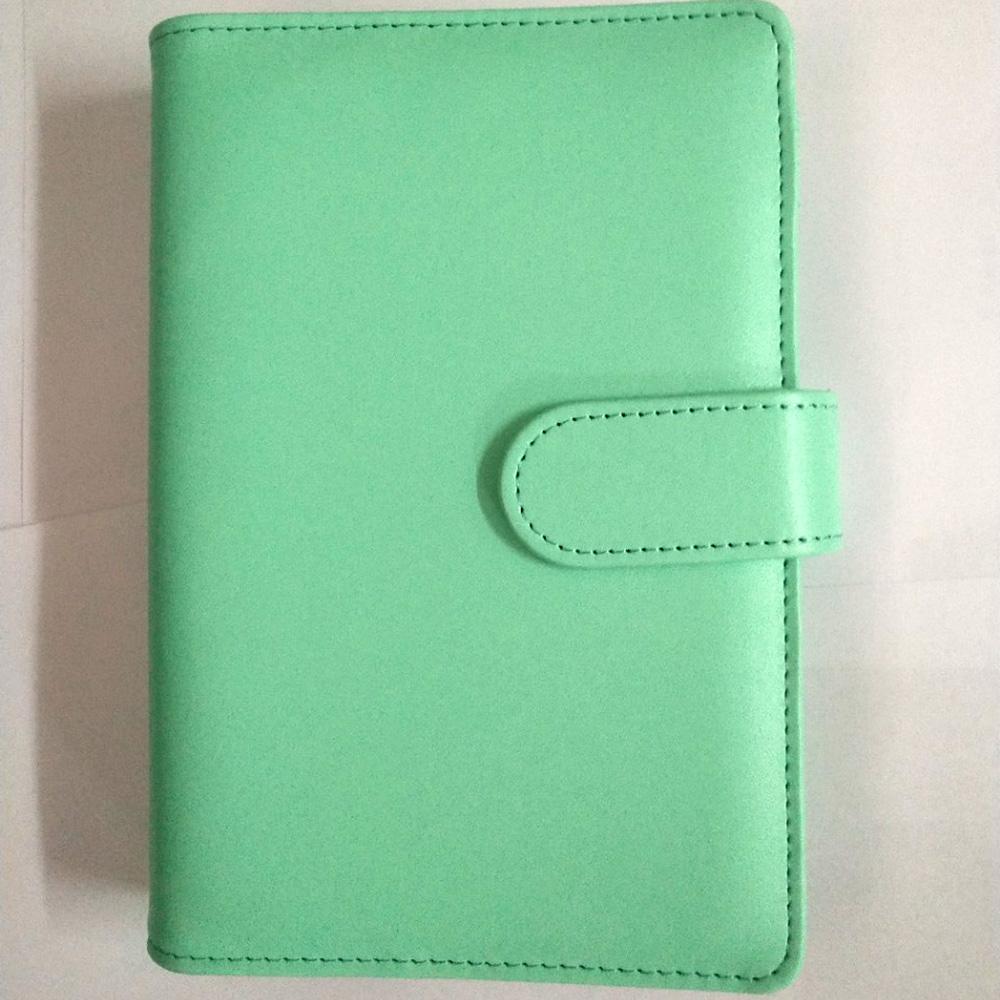 Custom Pu Leather Budget Binder Office Supplies With Buckle Notebook Planner Cover A5 Binder Ring Bound Planner