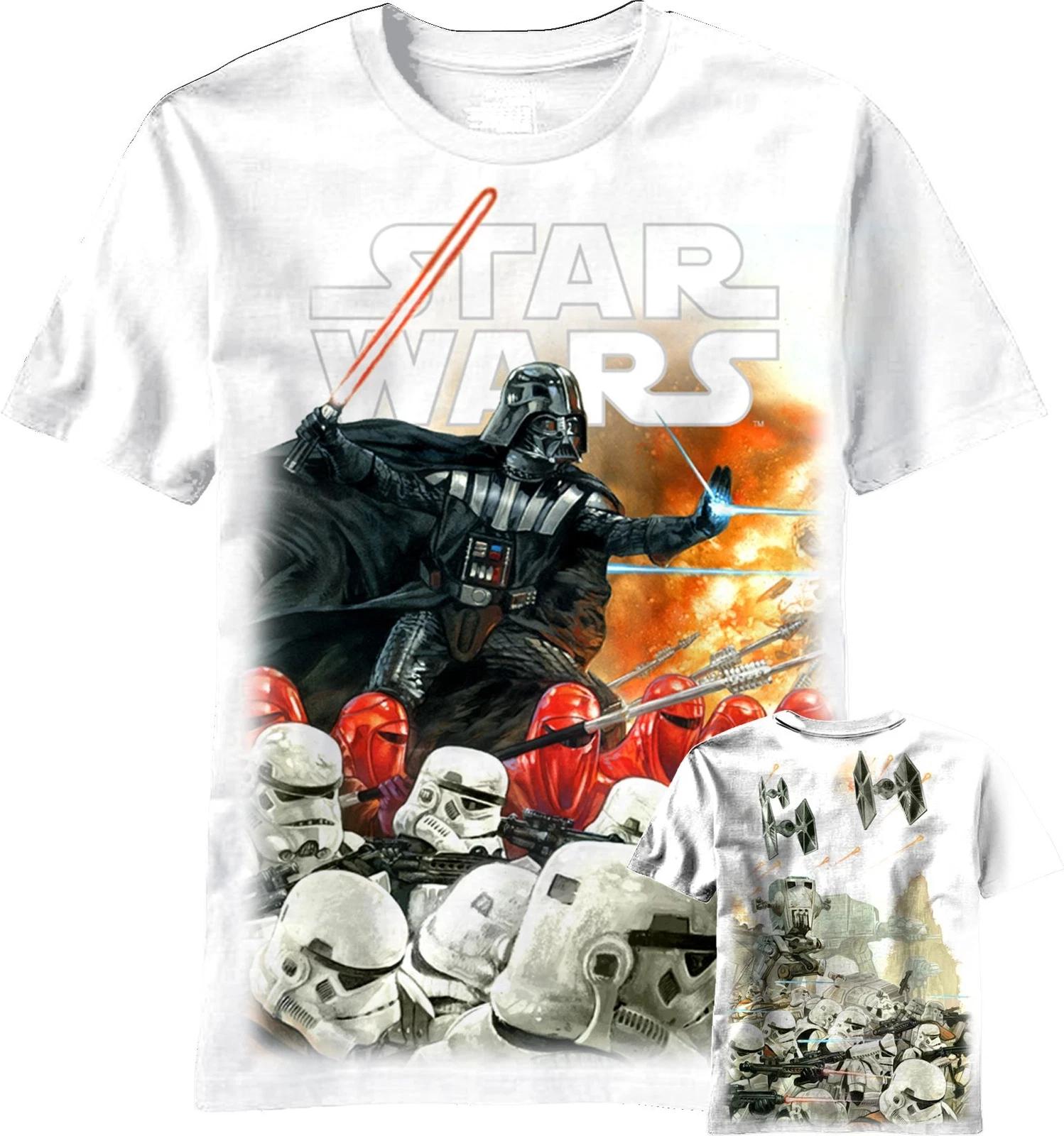 Star Wars Extermination Men s White Shirt, Small 4XL