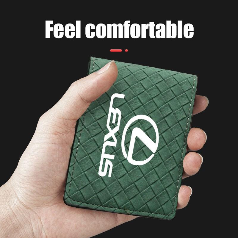 1Pcs Car Driver License Wallet ID Credit Card Holder For Lexus F SPORT CT ES GS NX IS250 CT200h IS300h ES300h ERX400h NX300h