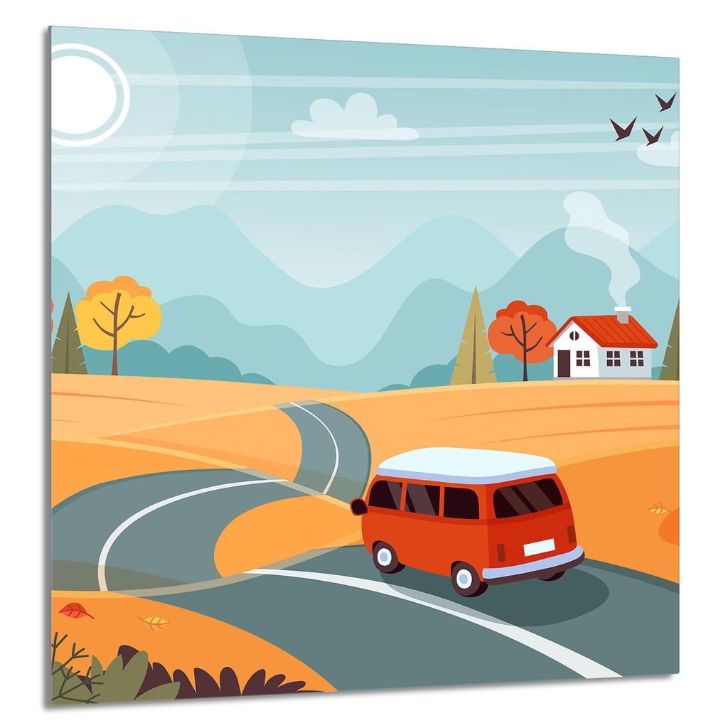 PANEL SZKLANY DO KUCHNI 60x65 Auto