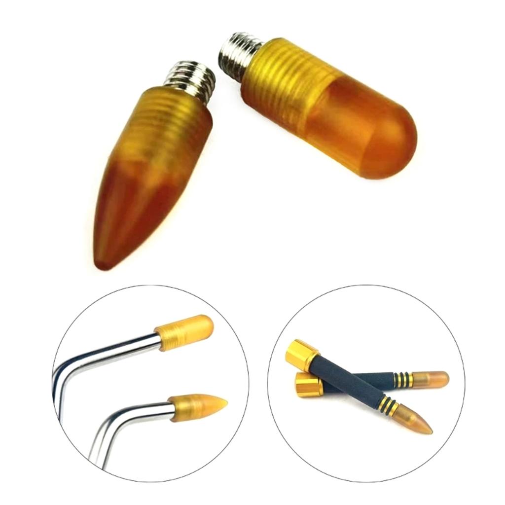 2pieces M6/M8 Car Dent Tap Down Pen Heads Tips DIY Paintless Dent Repair Heads Knock-Tools Tap Hand Tools Replacement