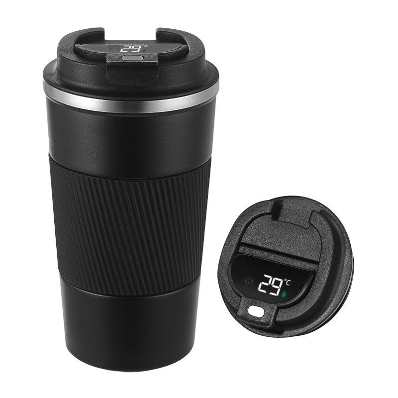316 Stainless Steel Smart Display Insulated Coffee Mug, Large Capacity with Custom Logo