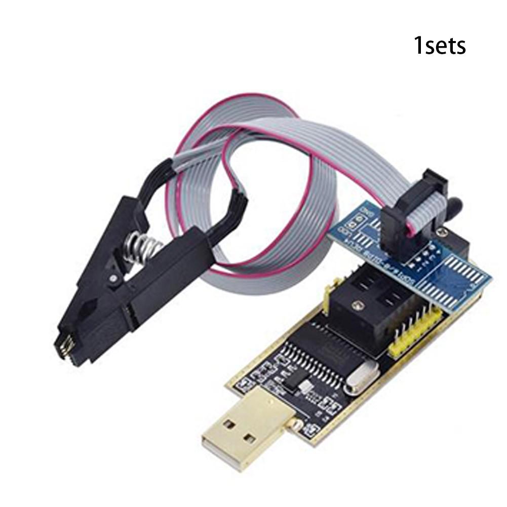 CH341A 24 25 Series  Flash BIOS USB Programmer+For SOIC8 SOP8 Chip IC Adapter