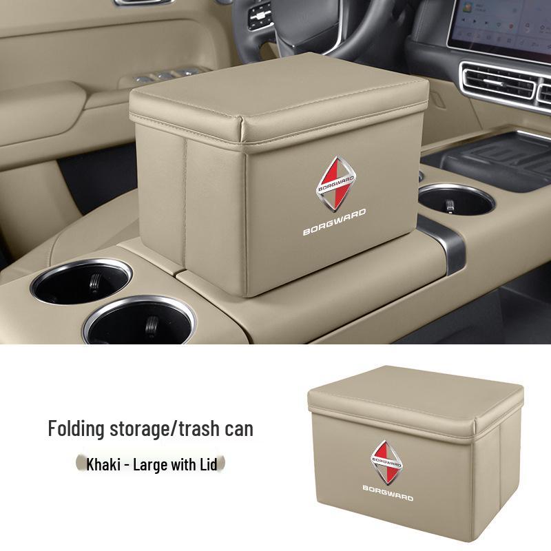 Borgward BX Series Car Storage and Folding Trash Can Box
