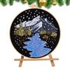 Christmas Embroidery Kit Easy Beginners Embroidery Kit Seasonal Decor For Desktop Kitchen Living Room Bedroom Dormitory