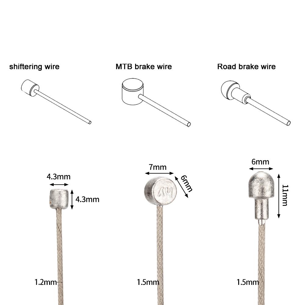 ZTTO MTB Road Bicycle Brake Wire Stainless Steel Durable Bike Speed Line Fixed Gear Shifting Brake Cable Core Inner Wire