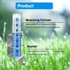 Lawn and Garden Rain Gauge with Clear Tube Wall Mount or Soil Insert Design Metal Holder and Included Hardware for Backyard Rain Tracking