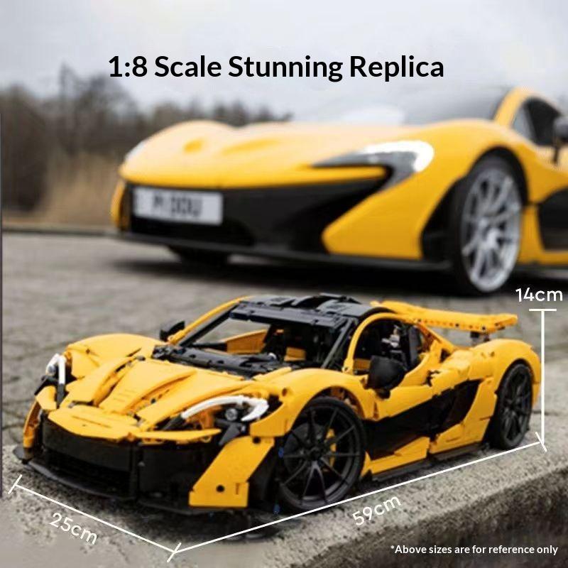 1:8 Difficult Building Block Supercar 66611 McKellen P1 Building Block Model Adult Toy Gift Box