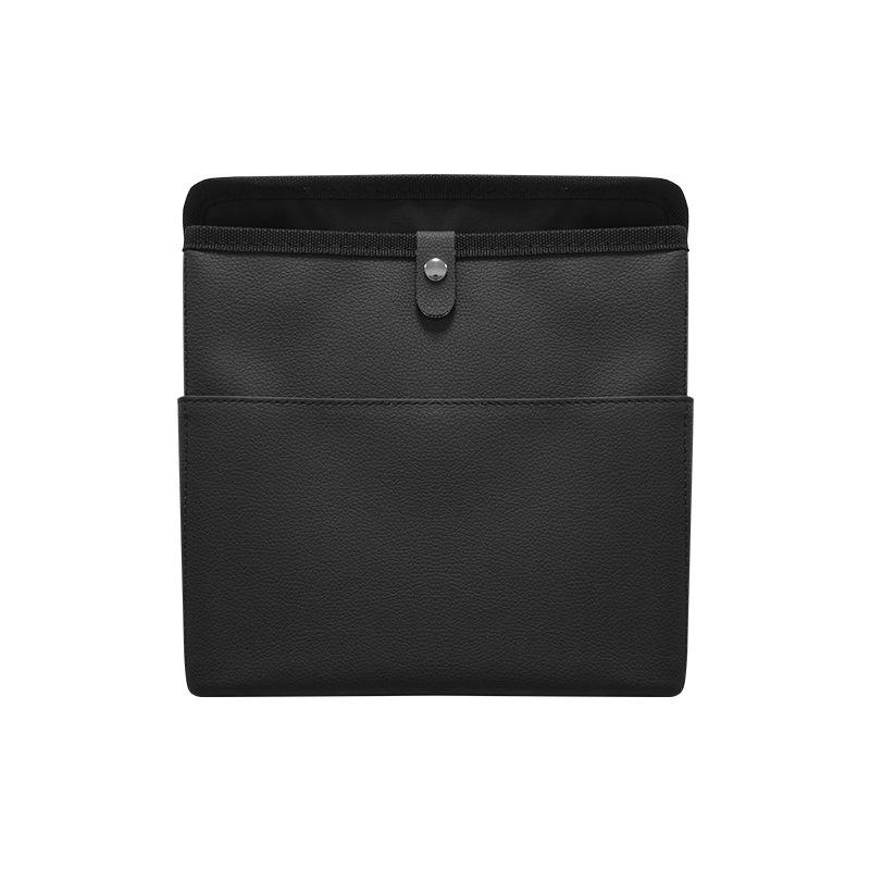 Car Trash Bin Leather Auto Front Passenger Seat Hanging Garbage Storage Organizer Seat Back Phone Tissue Pockets Accessories