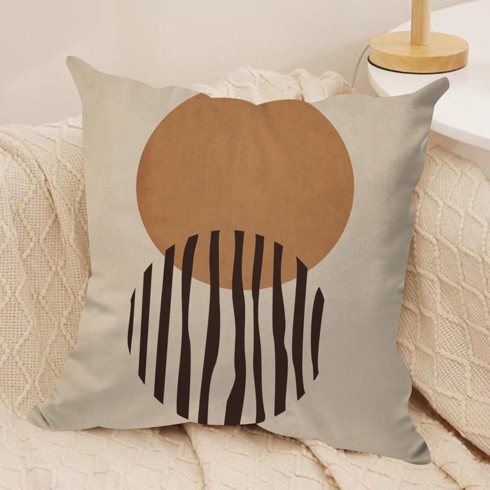 Boho Matisse Coral Lines Cushion Cover Soft Plush Fabric Double-Sided Printed Sofa Cushion Cover for All Seasons Home Decor Gift