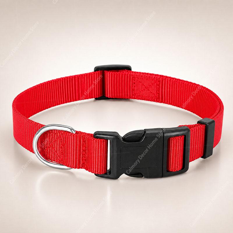 Adjustable Pet Dog Collar Nylon Dog Collars Classic For Puppy Small Medium And Large Dogs Soft Comfortable Pet Training Collar