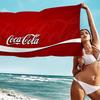 C-Coca C-Cola Bath Towel Microfiber Soft Water Absorbing Breathable For Girl Kids Decorative Cartoon Beach Towel