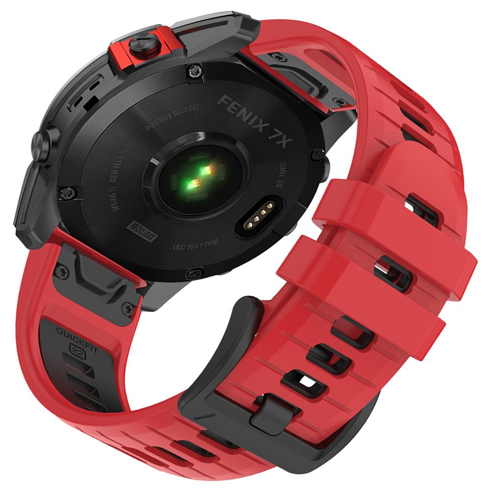 

26 22mm Silicone Strap For Garmin Fenix 8 Pro AMOLED/E 7 7X 6 6X 5 5X Puls/Tactix/Enduro3 Forerunner 970 Quick Fit Band Bracelet 1Pcs 22mm QuickFit