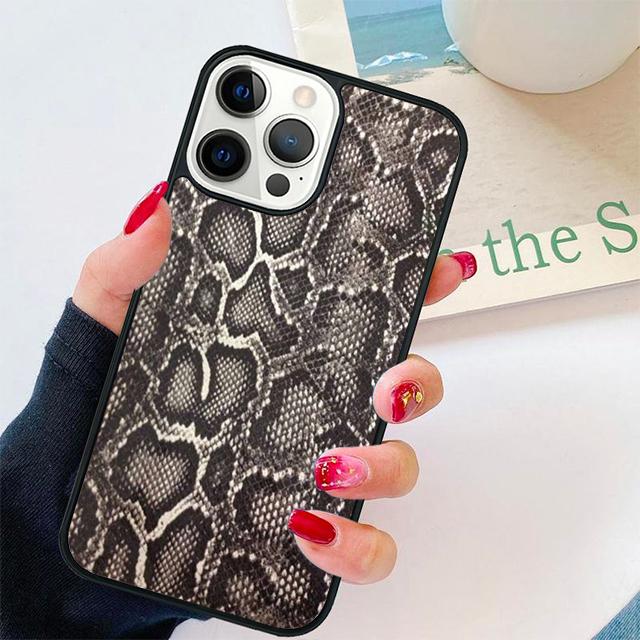 Snake Skin Phone Case Cover For iPhone 17 Air 15 16 14 13 12 Pro Max 11 Pro Max Plus Coque Shell
