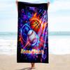 1PC Custom Name Sports Ball Celebration Beach Towel Highly Absorbent And Sand-Resistant Towel for Swimming, Pool, Yoga, And Travel Lightweight