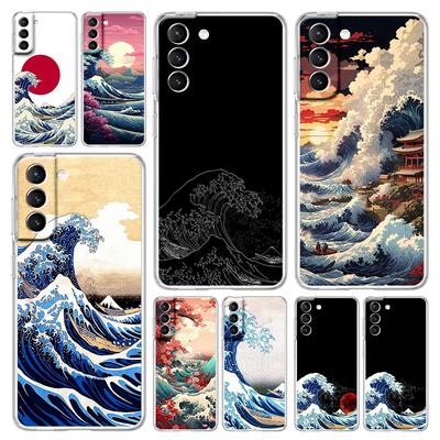 Pouzdro na telefon Samsung Galaxy S24 Plus S23 S22 S21 S20 FE Ultra 5G S10 S10E S9 kryt Fashion Japan The Great Wave Of Kanagawa