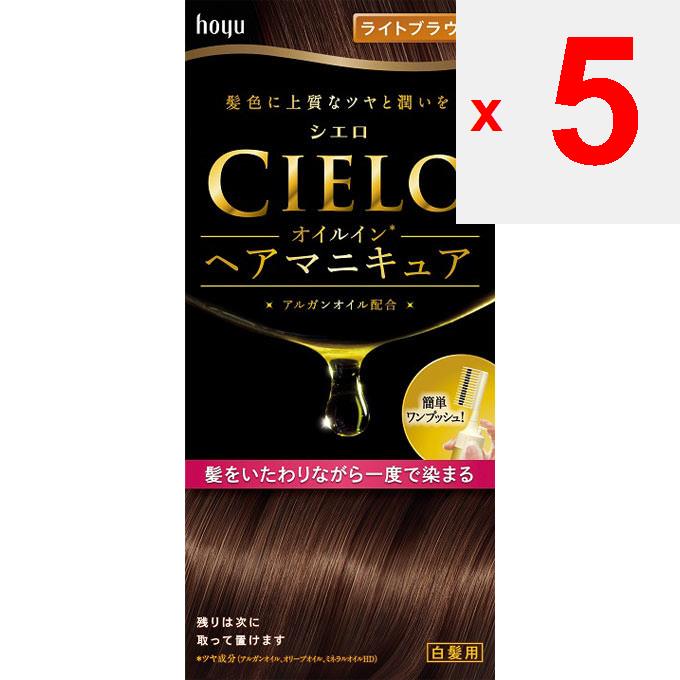 Hoyu Cielo Oil-in Hair Manicure Light Brown Hair Nail Polish for Graying Hair Colorant for Gray Hair 1] Apply Anti-dirt Protection. Apply a Thick Laye
