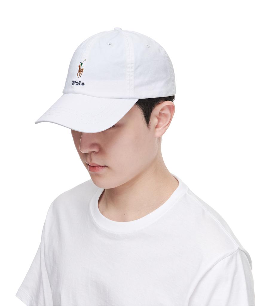 POLO RALPH LAUREN [White Collection] Twill Ball Cap - White