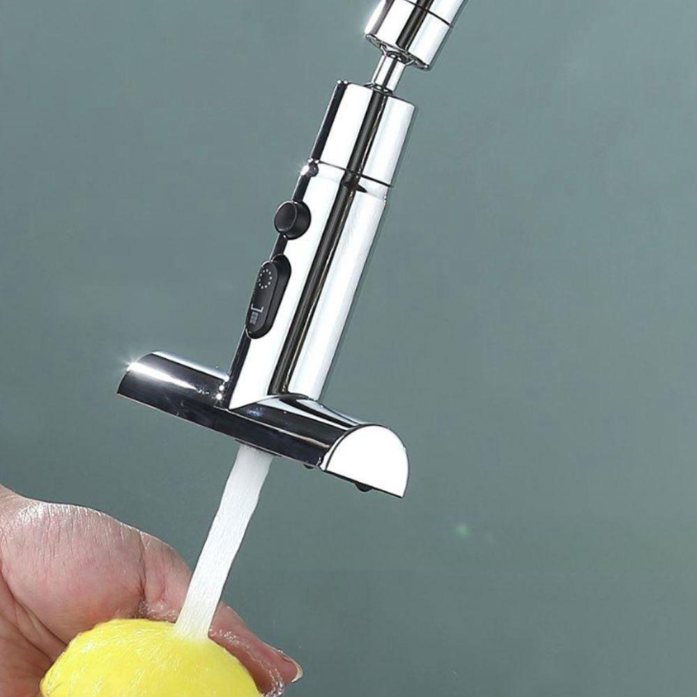 360-degree Rotation Waterfall Kitchen Faucet Extender Anti-splash Kitchen Tap Bathroom