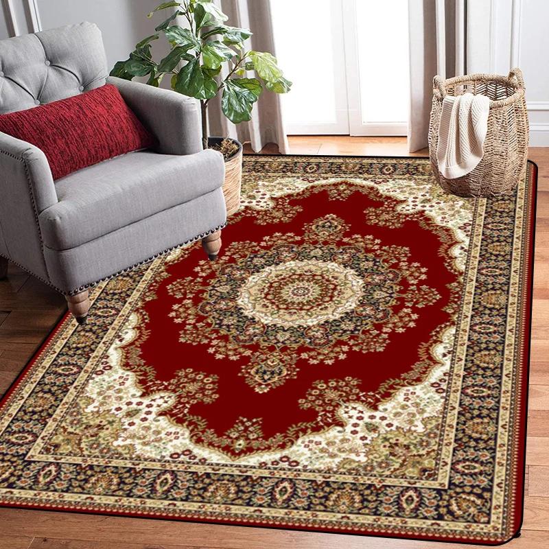 Large Size Large Carpet Raditional Oriental Vintage Area Rug Nordic Floor Mats European Door Area Old Printed Carpet Modern