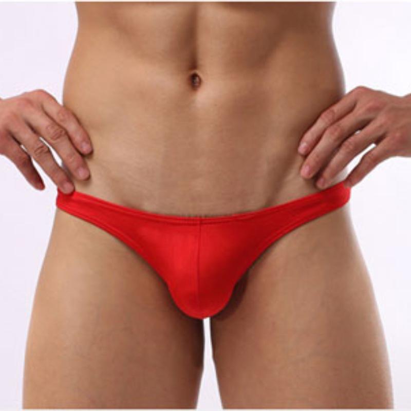 Men's Low Waist Sexy U Pouch Thong Underwear