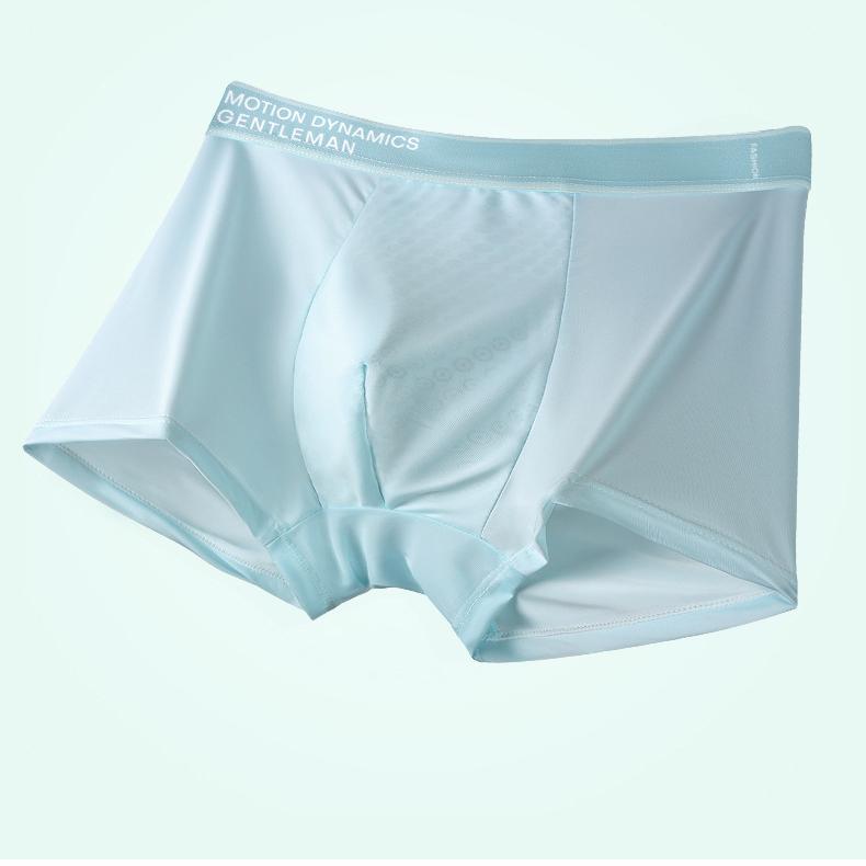 4pcs Ice Silk Underwear for Men Air-conditioned Summer Underwear for Men Boxer Brief
