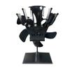 Ht Powered 6-Blade Stove Fan with Auto Start at 50C 122F for Wood Gas     with Anodized Aluminum Blades, No Battery Required
