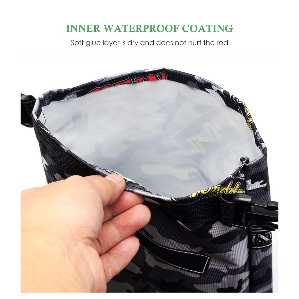 High Capacity Fishing Tackle Bag Waterproof Oxford Fishing Rod Case Portable Fishing Pole Carry Organizer