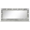 Bathroom Mirror Right Angled Concrete Grey 100 x 45 x 18 cm