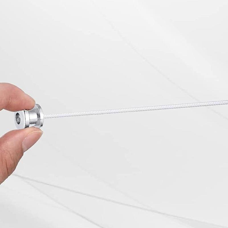 Portable Telescopic Clothesline Stainless Steel Wall Mounted Design Adjustable Length Clothes Line For Home Use