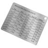 5 Pieces Stainless Steel Magnetic Kitchen Conversion Charts for Baking and Cooking Measurements with Smooth Edges for Safety