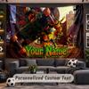 Wall Hanging Tapestry Custom NameTeenage Mutant Ninja Turtles Pattern Personalized Printed Fabric Wall Decor