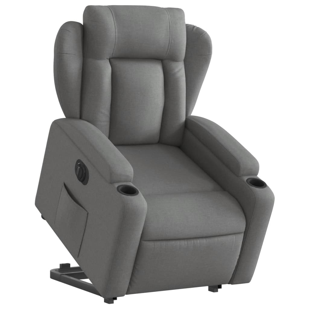 Vidaxl Lift-up Massage Chair, Electric, Reclining, Dark Grey