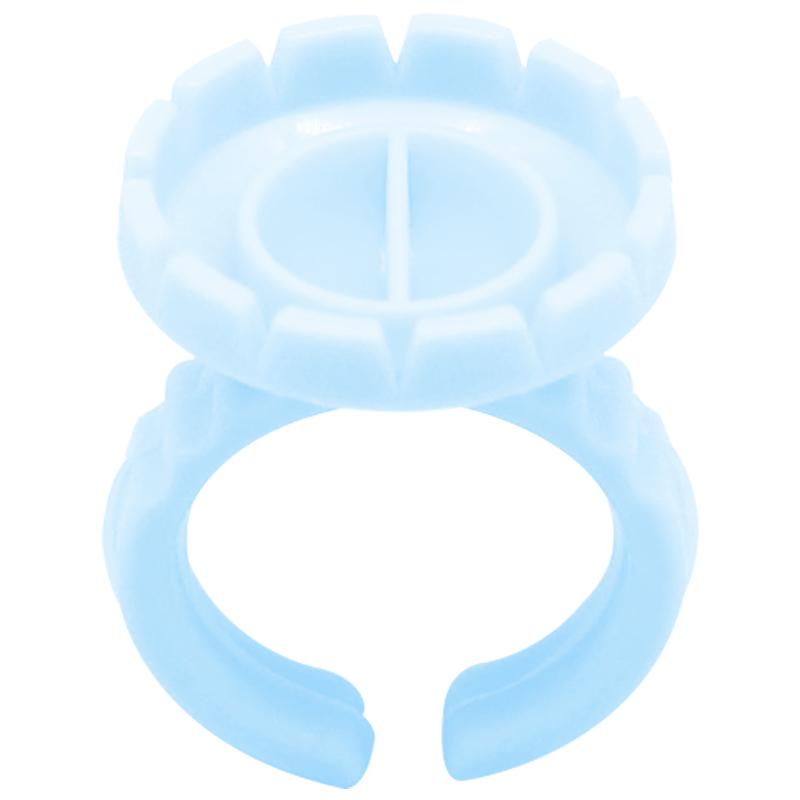 Lash Glue Ring Holder, Blossom Glue Tray for Eyelash Extensions, 100PCS