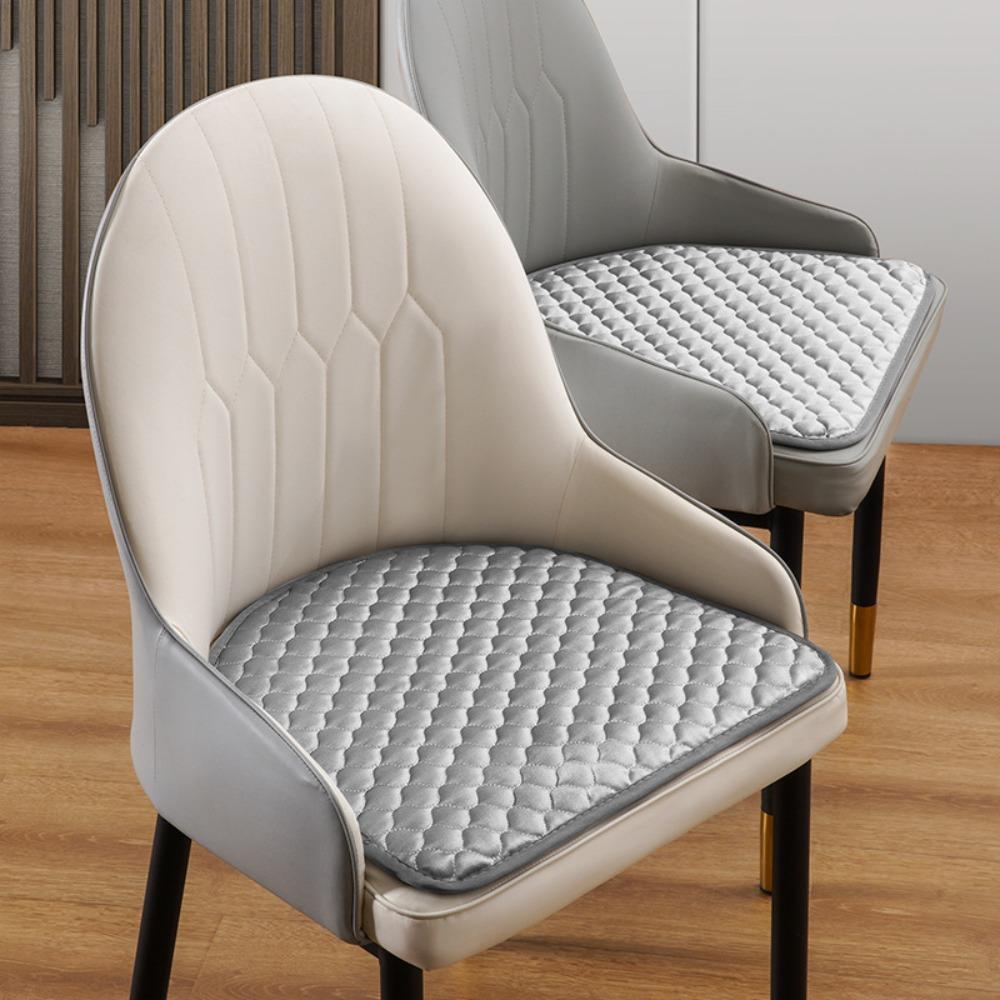 44x41cm Curved Dining Chair Cushion Soft Dormitory Chair Cushion Semi-circular Chair Pad Household серый 939₽